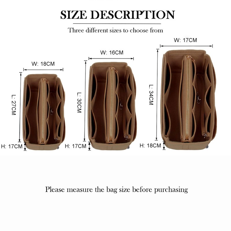 lumanothy Bag Insert Organizer, purse accessories, Suitable For Longchamp long