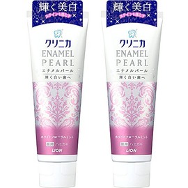 Clinica Enamel Pearl (Quasi-Drug) White-Floral Mint, 4.6 oz (130 g) x 2, Toothpaste, Fluorine, Whitening Breath Prevention, Removes Stains