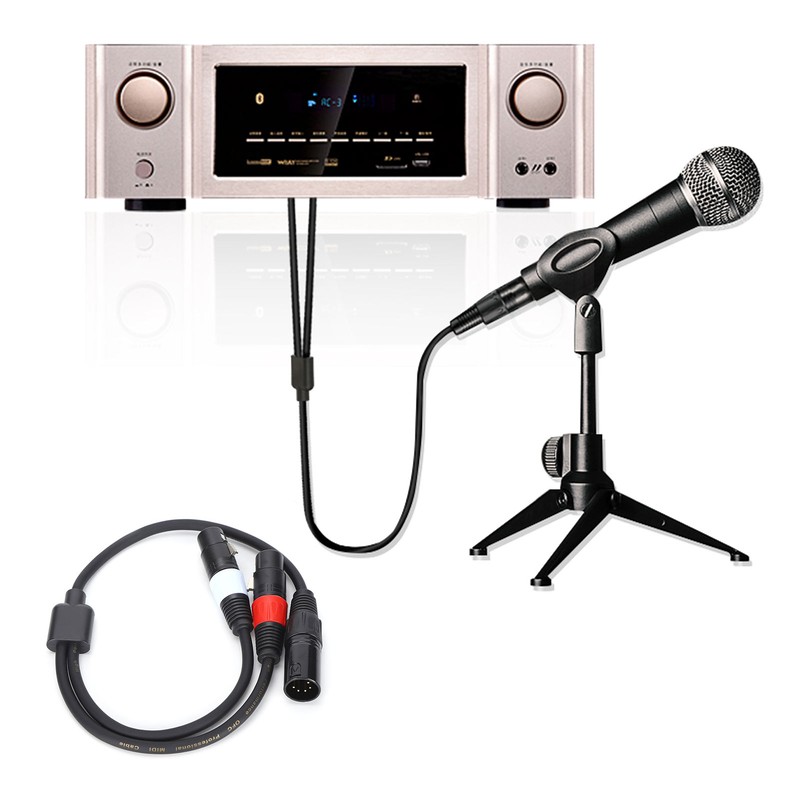 JORIND 5Pin XLR Male to Dual 3Pin XLR Female Cable