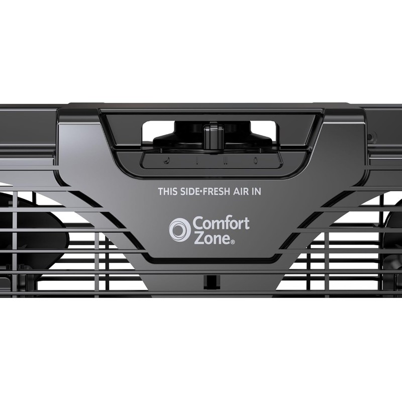 Comfort Zone Window Fan for Bedroom, 9 inch 3 Speed