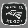 Souvenir Kingdom Hecho En Mexico Iron on Patch 3″ White