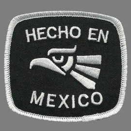 Souvenir Kingdom Hecho En Mexico Iron on Patch 3″ White Border Souvenir Applique Embellishment
