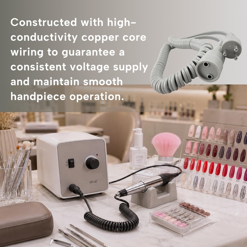 Qiqimingxin Nail Drill Motor Cord Replacement Fit for Fit for
