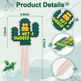 JUYRLE Funny Plant Labels- 15PACK Garden Plant Markers for Succulent Flowers Greenery Seedling Plants Waterproof Plant Tags, Outdoor Indoor Patio Tags Garden Stakes Supplies for Potted Plant