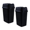 Superio Kitchen Trash Can 13 Gallon with Swing Lid, Plastic