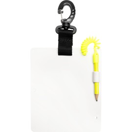 CRESSI Unisex Adult Writing Slate 150 x 127 mm S Wrist Board for Underwater Communication, White/Black