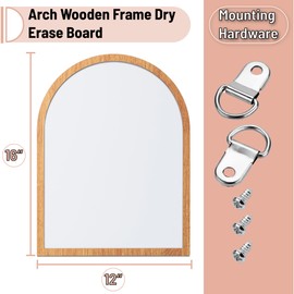 Mr. Pen Dry Erase Board, 16" x 12", Wooden Frame, Boho Design, Mini White Board for Kids & Students, Small Dry Erase Board