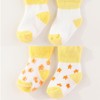 MAMIMAKA Unisex Baby Terry Socks 5-Pack for Baby Boy and