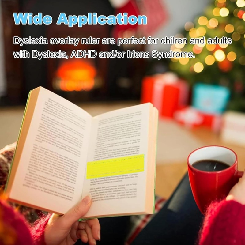SANTUO Coloured Overlays for Dyslexia 10 Pack - Yellow Overlays