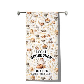 Sourdough Kitchen Towel Sourdough Bread Towel Sourdough Baking Dish Towels Sourdough Master Gifts Sourdough Lover Gift (BAKED FRESH kt1)