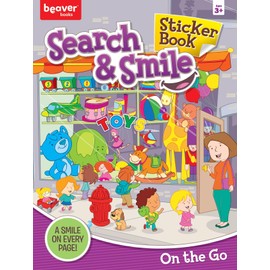 Search and Find Sticker Books for Kids Ages 3-5: On the Go - Boost Learning with Hidden Pictures & 50+ Stickers!