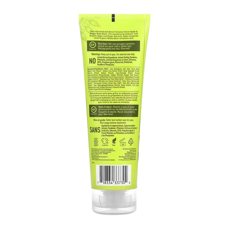 Desert Essence - Green Apple & Ginger Body Wash -