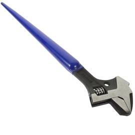 ULTECHNOVO Pointed Tail Wrench Heavy Duty Wide Open Adjustable Spud Wrench Set Reversible Function 12 Inch with Hammer Head for Home Repairing