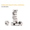 binifiMux 100pcs #6-32 304 Stainless Steel Hex Nuts Lock Nuts