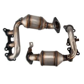 KAC 2pcs High Flow Catalytic Converter Kit Replacement for 2004-2006 RX330 2004-2006 Sienna 2004-2007 Highlander Direct-Fit Catalytic Converter, Replace 16392 16393 40374 1127(EPA Compliant)