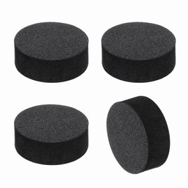 MECCANIXITY 4 Pcs Single Sided Speaker Isolation Feet Pads, 25mmx10mm Non Slip Foam Shock Absorption Base Pad Amplifier Stand Feet Mat for Speaker HiFi Home Theater Sound System, Black