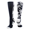 Crazy Socks with Paws Over the Calf (Navy/White, Large)