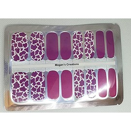 Animal Print Pink Mood Cow Print Design #2 Nail Polish Wraps - Nail Polish Strips