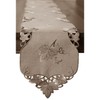 Tablecloth Table Runner Doilies Cushion Cover Autumn Beige Brown Embroidered