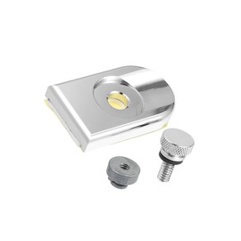 Motoforti Motorcycle Seat Bolt with Cover Nut for Harley / 1 Set Silver Tone Long-lasting