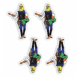 AMA SHOP Set of 4 Stickers for Helmet, Motorcycle, Camper, Boat | Car Tuning