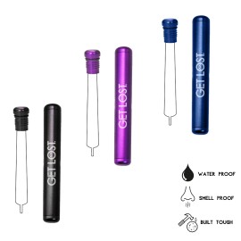 GET LOST High Quality Pre Roll Tubes Aluminum Air Tight Pack of 3 FREE SHIPPING