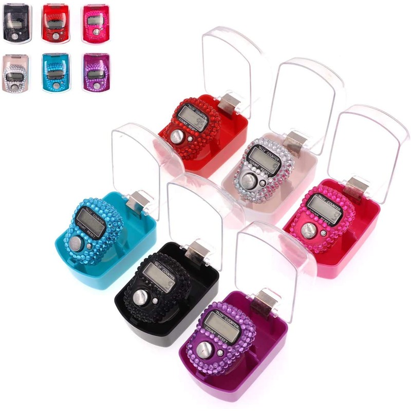 ROYAL WIND Finger Counter -6-Pack Case-Islamic Tasbih Bead- 5 Digital
