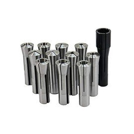 SHARS 1/8-3/4" and 1" R8 12 Pc Collet .0006" TIR Set for Bridgeport New 202-5129-202-5100 M[