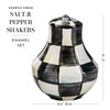 MACKENZIE-CHILDS Enamel Salt and Pepper Shakers, Farmhouse Kitchen Decor and