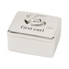 Bambino Baby Christening Gifts. Silverplated First Curl Keepsake Box with