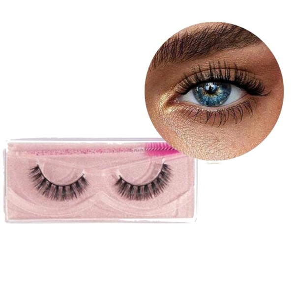 False Eyelashes, Luxury Eyelashes with Eyelash Comb Wand, Wispy Cat