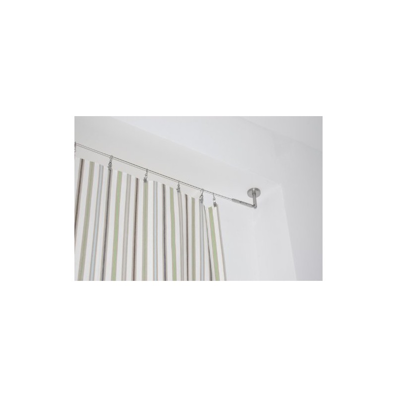 Ikea DIGNITET Curtain Drapes Wire 197 "+ 24 Rings with