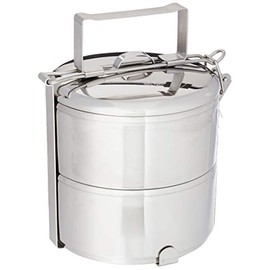 Zebra brand, Stainless steel food carrier 14cm x 2 tier premium quality