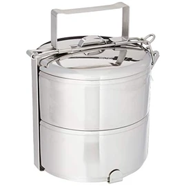Zebra brand, Stainless steel food carrier 14cm x 2 tier premium quality