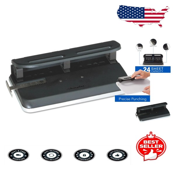 Unbranded Premium Metal Hole Punch – 2-7 Holes, 24 Sheets,