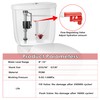 3 Sets Toilet Float Replacement Kit with 2 Inch Flapper