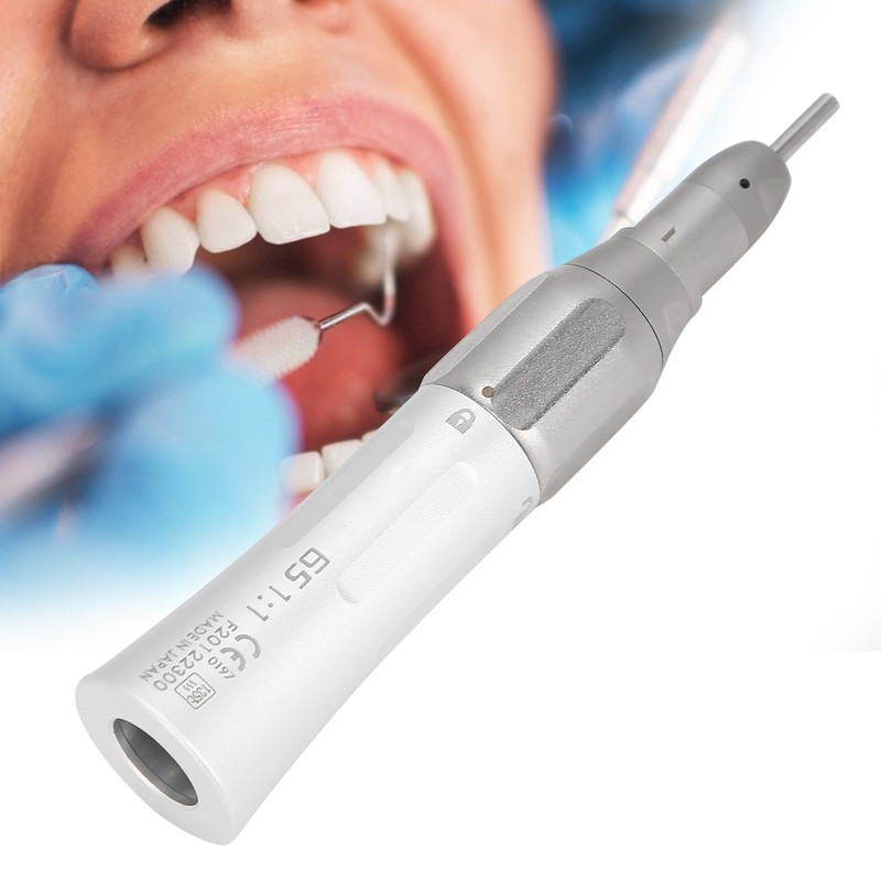 Dental Low Speed Handpiece Straight Nose for Teeth Cleaning Polishing