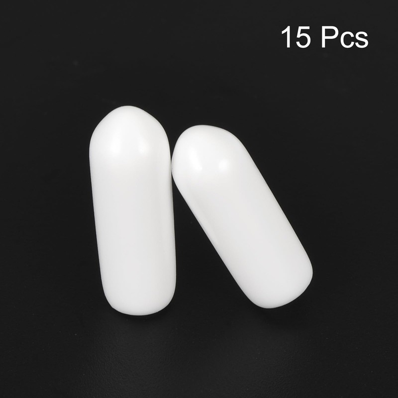 sourcing map 15pcs Rubber End Caps 4mm(5/32") ID Vinyl Round
