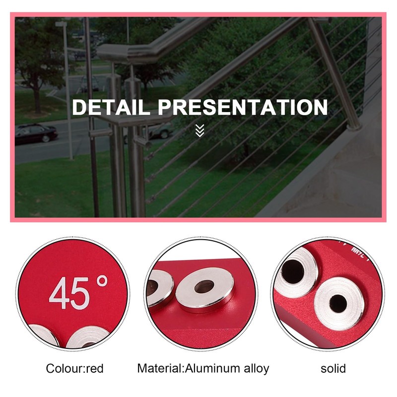 Papiivan 30/45/90° Angle Drill Hole Guide Jig for Angled and