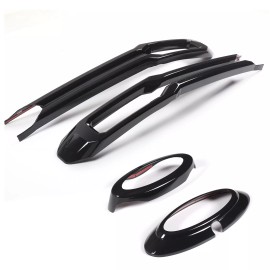 BEBECAR Gloss Black Front Grille Emblem Cover Trim Strip molding For Ford Maverick 22-24