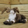 40cm Sitting Fabric Plush Reindeer Christmas Decoration / Ornament