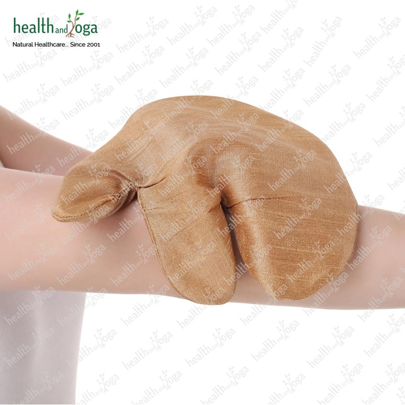 Silk Garshana Ayurvedic Massage Gloves - Electro Static Lymph Circulation