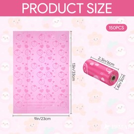 150PCS Sanitary Napkin Disposal Bags,Scented Disposable Period Bag,Personal Care Tampon Disposal Bags,Mini Sanitary Bag for Feminine Products(Pink)