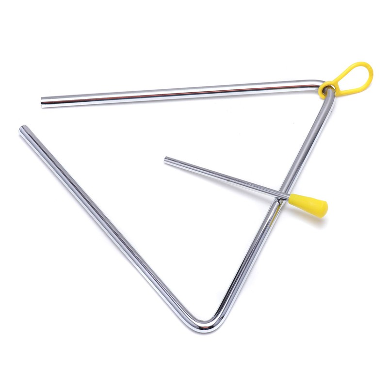 8 Inch Musical Steel Triangle Percussion Instrument With Striker