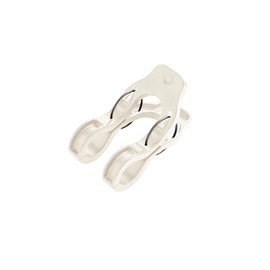 Bestco NY-285 Multi-functional Clip, 2 Pieces, Rod Stop, Light Gray