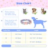 VAMOVISON Floral Cotton Girl Dog Collar and Leash Sets -