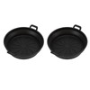 2 PCS Fryer Silicone Baskets with Handle 7.5inch Round Silicone