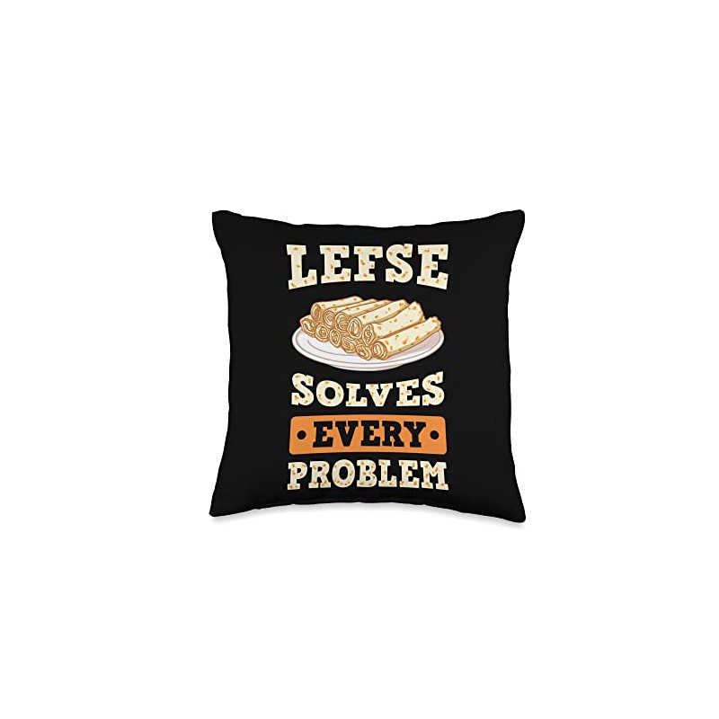 Lefse Norwegian Bread Recipe Maker Flatbread Rolling Throw Pillow