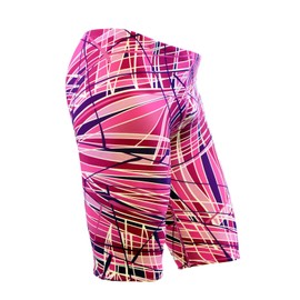 Adoretex Men's Pro Athletic Training Swim Jammers, Printed Durable and Long-Lasting Swimsuit for Boys and Men-MJ012-Maroon-32