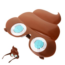 Funny Sunglasses, 1 Pcs Party Glasses Poop Shape, Novelty Party Glasses for Adults for Beach Parties Playful Design for Photo Props Creative Costumes